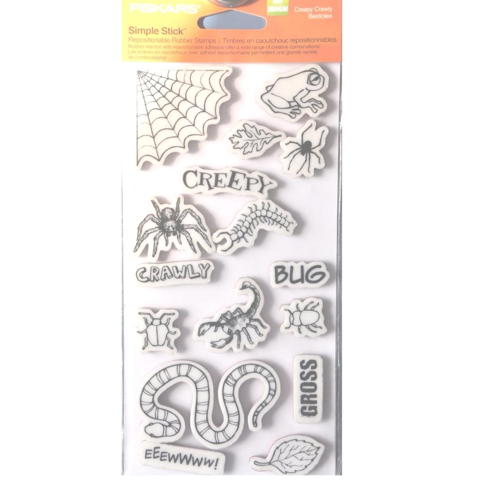 Sellos de Goma Cling Insectos / Creepy Crawly 03-013352 Sellos Fiskars