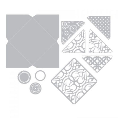 Thinlits Plus Envelope Square Die / Suaje de Corte Sobre Cuadrado Dados de Corte / Suajes / Troqueles Sizzix