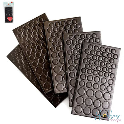 Black Adhesive Foam Dots / Puntos de Espuma Adhesiva Negros Adhesivos / Pegamentos American Crafts