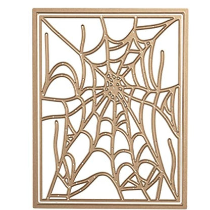 Spider Web Card Front Die / Suaje de Corte de Fondo de Telaraña Dados de Corte / Suajes / Troqueles Spellbinders