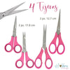 Cutup Scissors / Set de 4 Tijeras Rosas