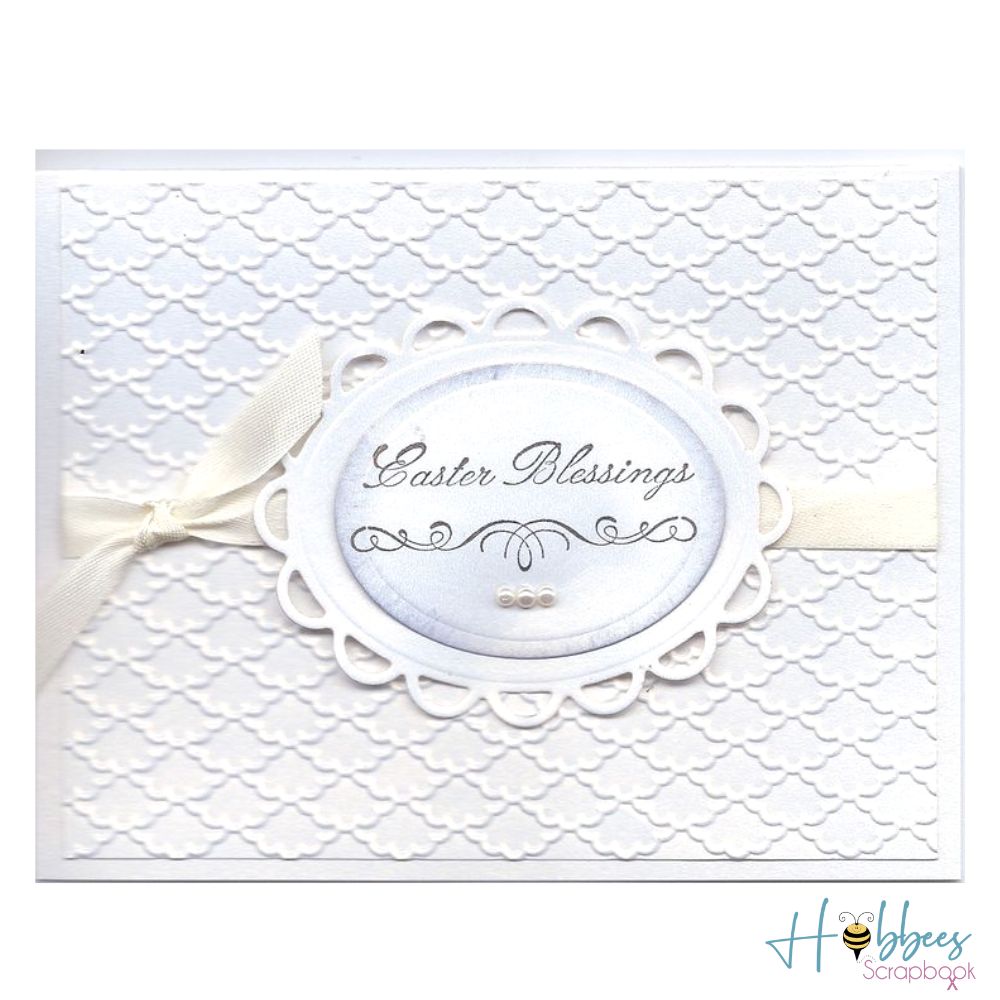 Lacey Ovales Dies and Emboss / Suaje y Realce Ovalos con Encaje Descontinuado Spellbinders
