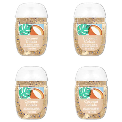 Coconut Colada Pocketbac Sanitizers /4 Antibacteriales de Bolsillo en Gel Beauty Bath &amp; Body Works