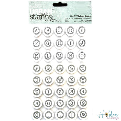 Typewriter Alphabet / Sello de Alfabeto y Numeros Descontinuado Descontinuado