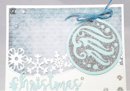 Christmas Snowy Day Border Die / Suaje de Corte de Copos de Nieve Descontinuado LDRS Creative