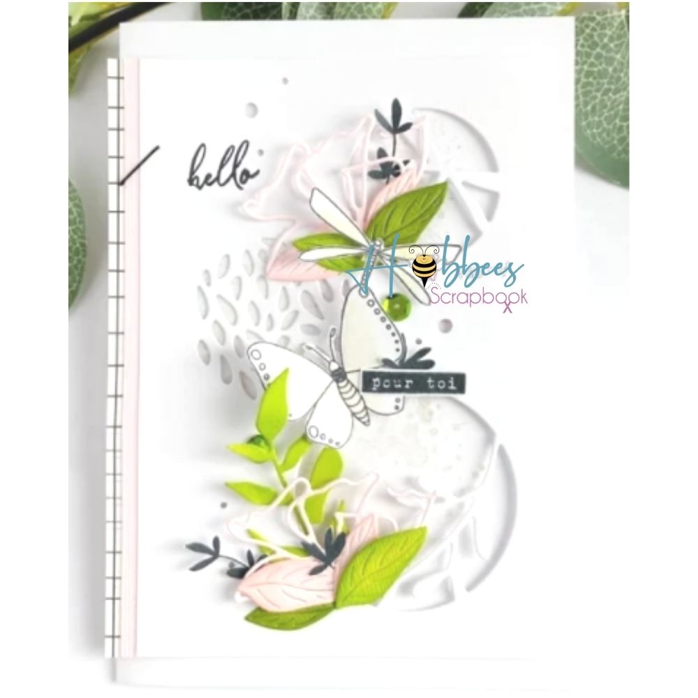 Suajes de Círculos Decorativo con Libelula Dados de Corte / Suajes / Troqueles Hobbees