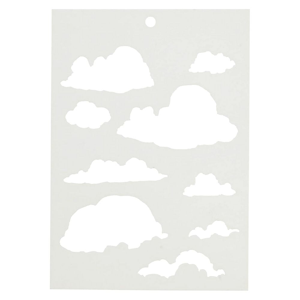 Clouds Stencil / Estécil de Nubes
