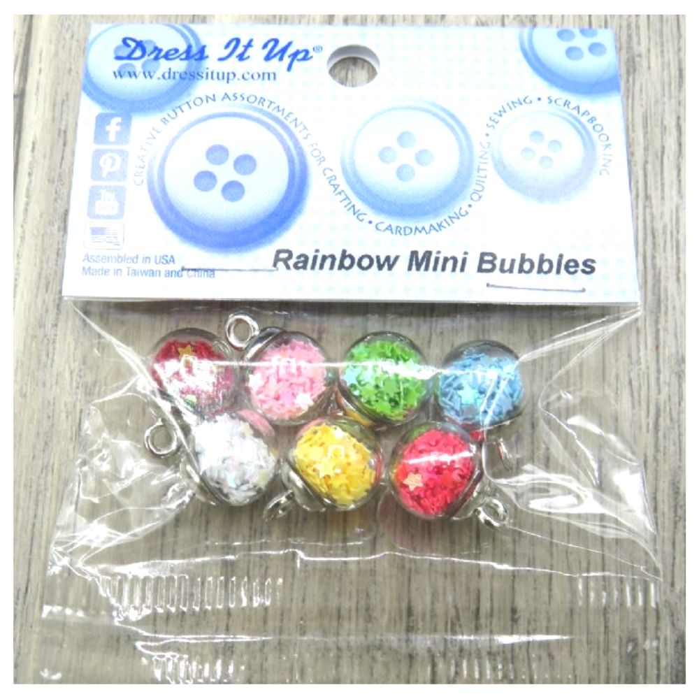 Rainbow Mini Bubbles Embellishments / Esferitas de Colores Descontinuado Dress It Up
