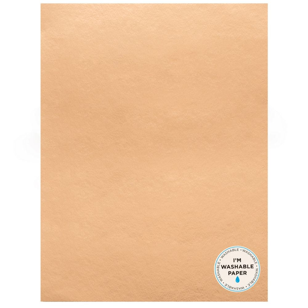 Washable Faux Leather Paper Rose Gold / Papel Lavable Imitación Piel Oro Rosa Papel, Hojas Sueltas American Crafts