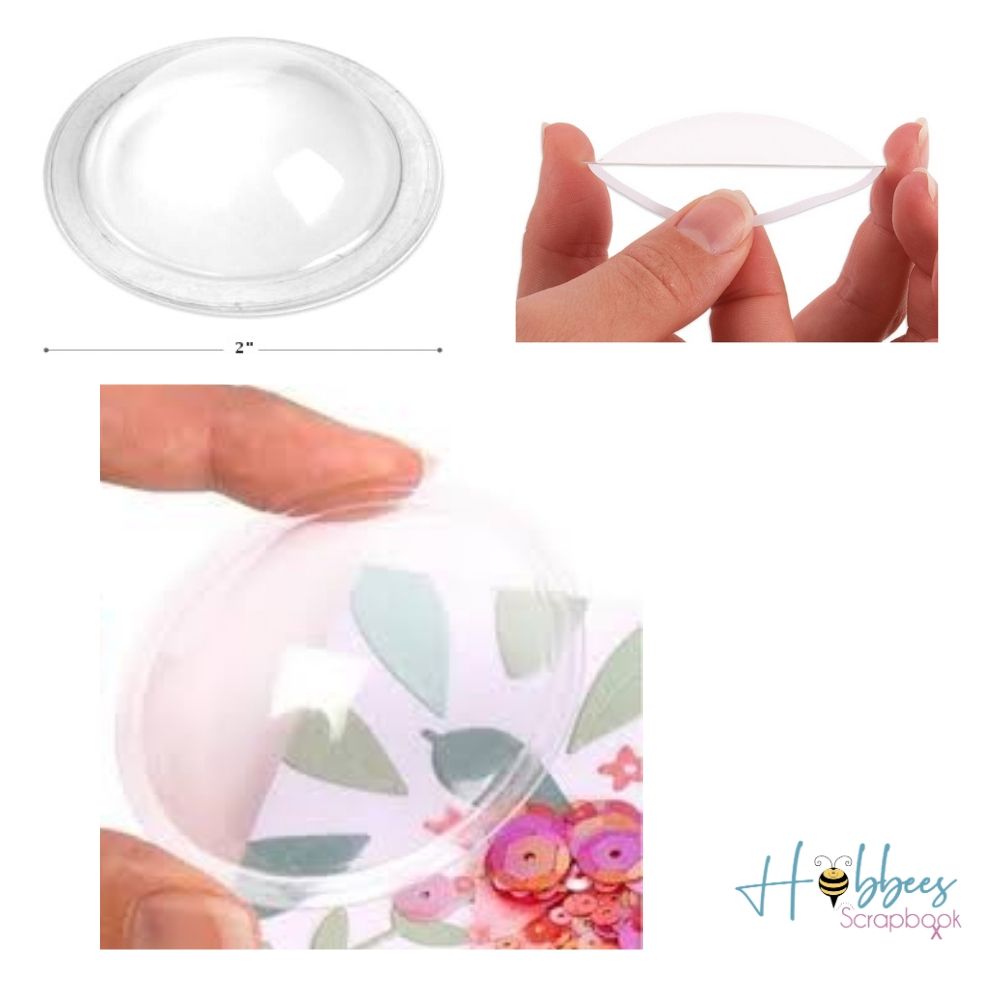 Shaker Domes Circle 2&quot; / Domos 3D de 5cm Adornos / Embellishments Sizzix