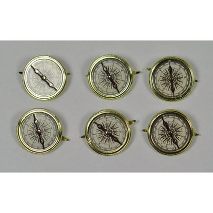 Compass Brads / Sujetadores Brújulas Adornos / Embellishments Eyelet Outlet