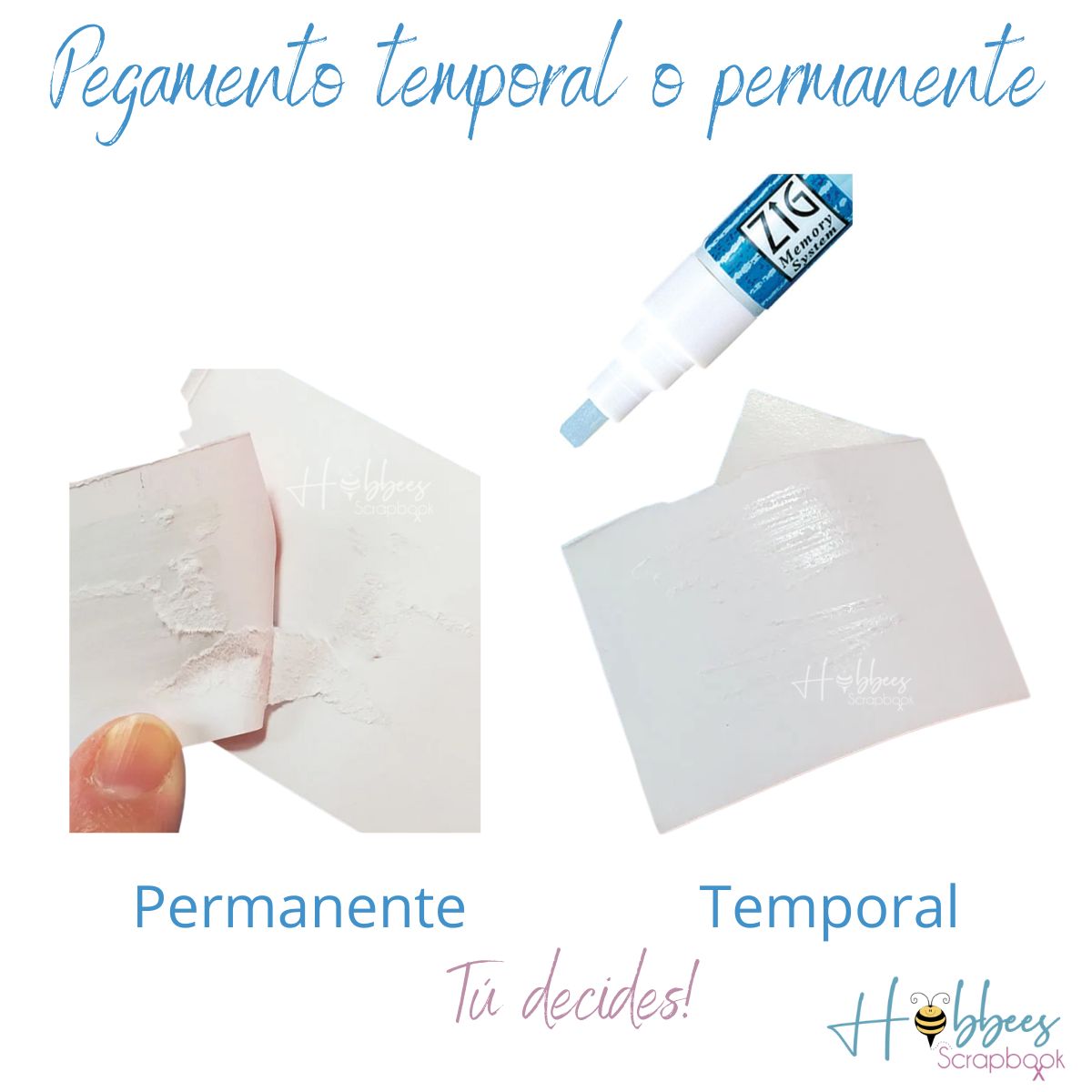 2 Way Glue Chisel Tip  / Marcadores de Pegamento Punta cincel Adhesivos / Pegamentos Zig Memory System