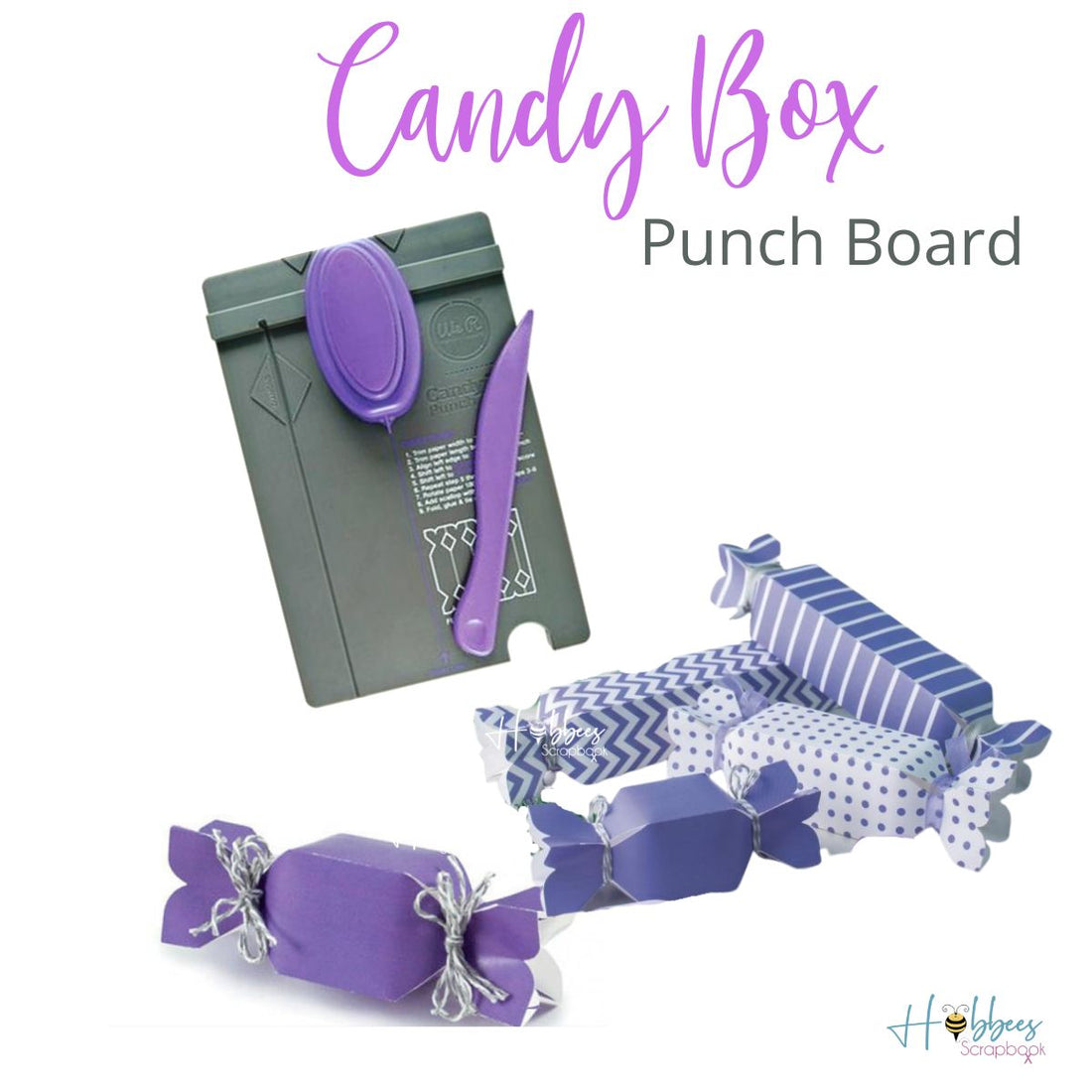 Candy Box Punch Board / Tabla para Crear Cajitas en Forma de Dulce Herramientas We R Memory Keepers