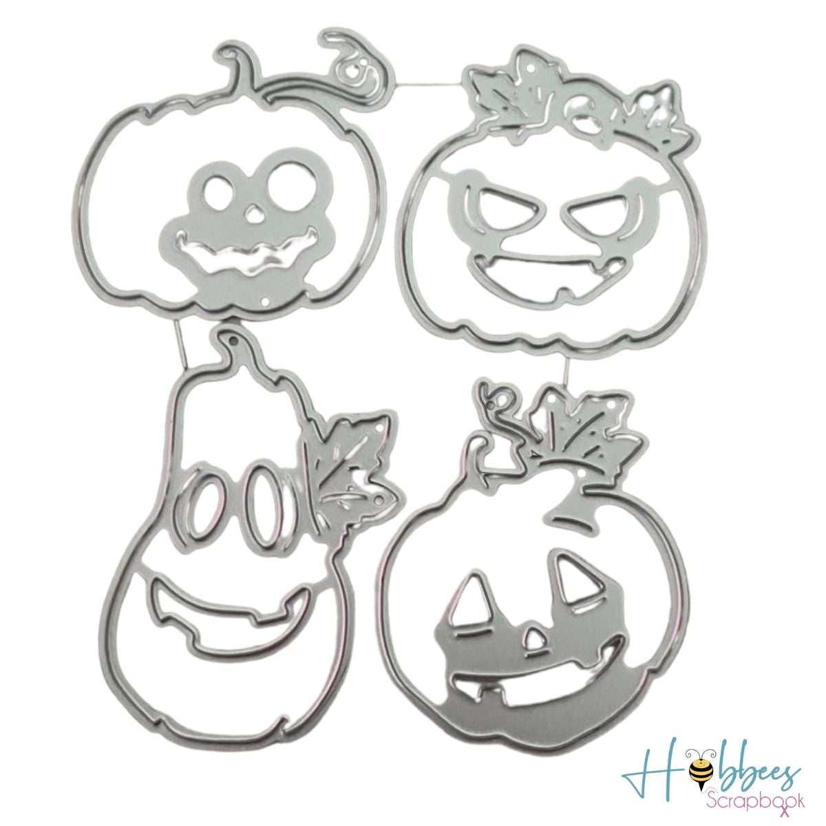 4 Suajes de Calabazas de Halloween Dados de Corte / Suajes / Troqueles Hobbees