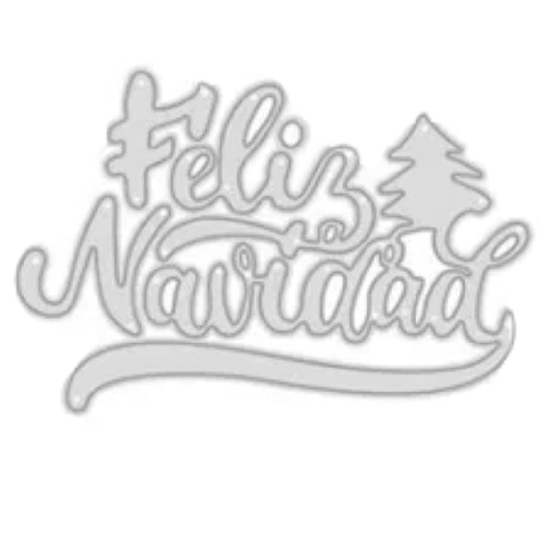 Suaje Feliz Navidad Dados de Corte / Suajes / Troqueles Hobbees