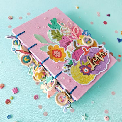 Paige Evans Book Binding Guide / Guía para Encuadernación Japonesa Rosa Descontinuado We R Memory Keepers