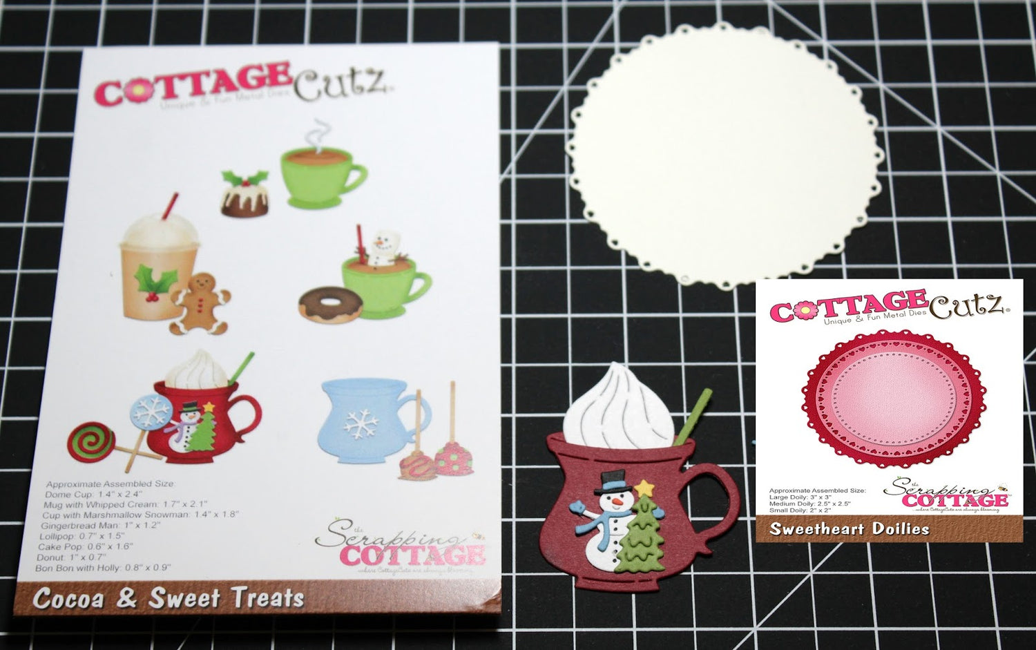 Cocoa &amp; Sweet Treats Dies / Suajes Navideños Descontinuado Cottage Cutz
