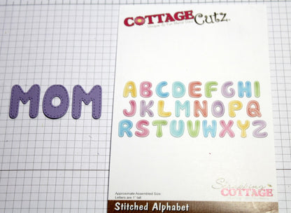 Stitched Alphabet Die / Suaje de Abecedario Dados de Corte / Suajes / Troqueles Cottage Cutz