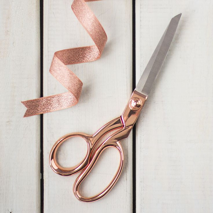 Cutup Scissors 8" ROSE GOLD Metal / Tijeras Rosa Metálico