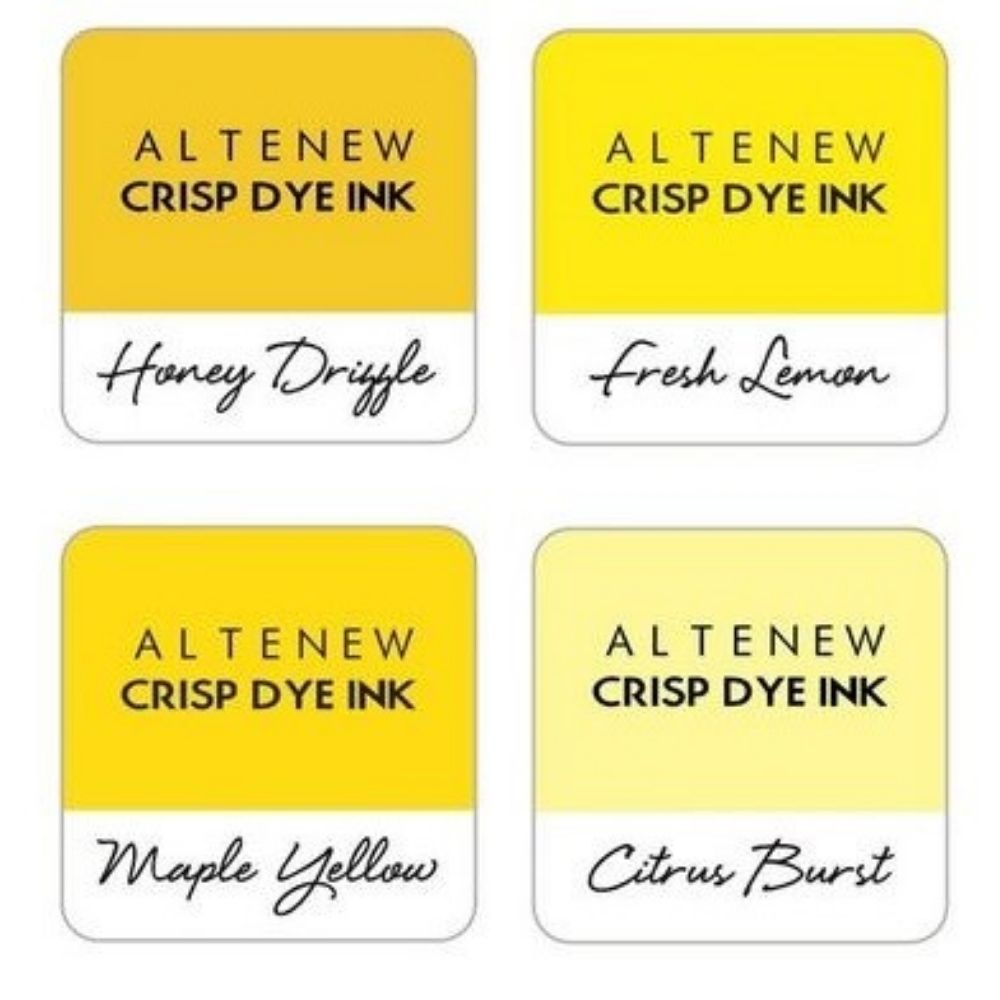 Pocketful of Sunshine Crisp Dye Ink Small Set / 4 Cojines de Tinta Amarillos Tintas Altenew