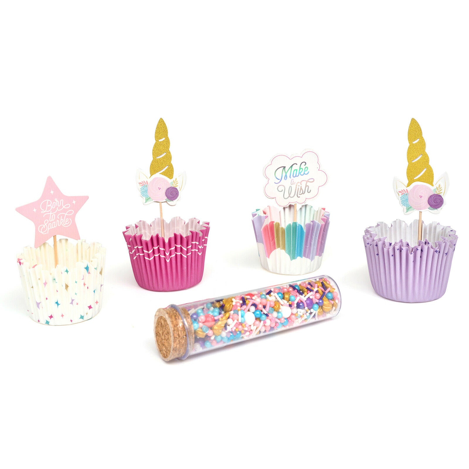 Unicorn Cupcake Kit / Kit de Panquecito de Unicornios 25 piezas
