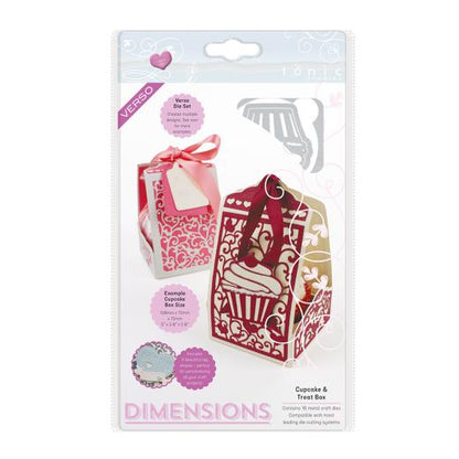 Cupcake &amp; Treat Box Die / Suaje de Cajita de Cupcake y de Regalo Descontinuado Tonic Studios