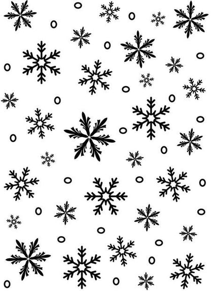 Snowflake Background Embossing Folder / Folder de Grabado Copos de Nieve Descontinuado Darice