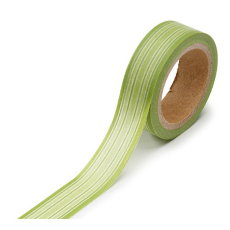 Washi Tape Green Stripe / Cinta Adhesiva Washi Tape Darice