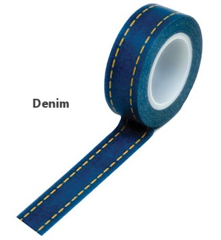 Washi Trendy Tape Denim / Cinta Adhesiva Descontinuado Queen&amp;Co