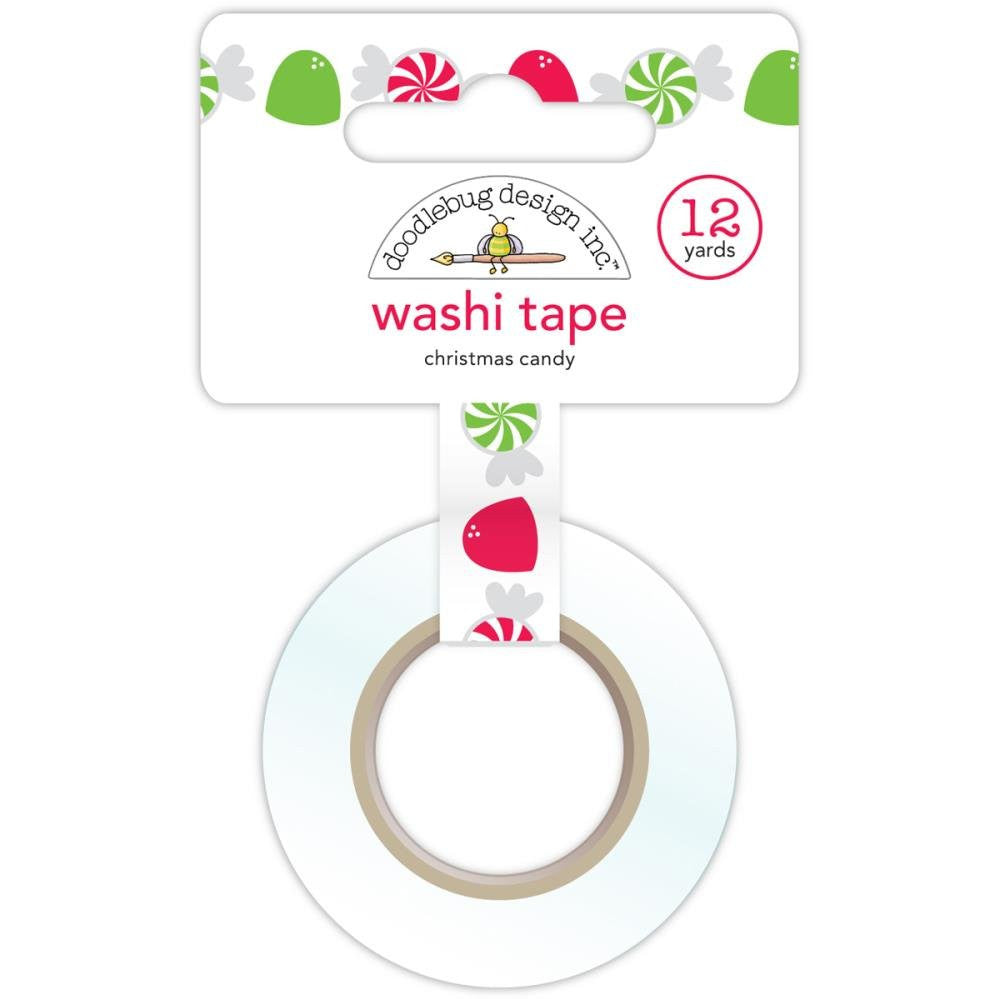 Washi Tape Christmas Candy / Cinta Adhesiva Caramelo Navideño Washi Tape Doodlebug