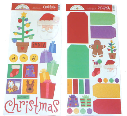 Cardstock Stickers Holidays / Calcomanías de Festividades Stickers Doodlebug