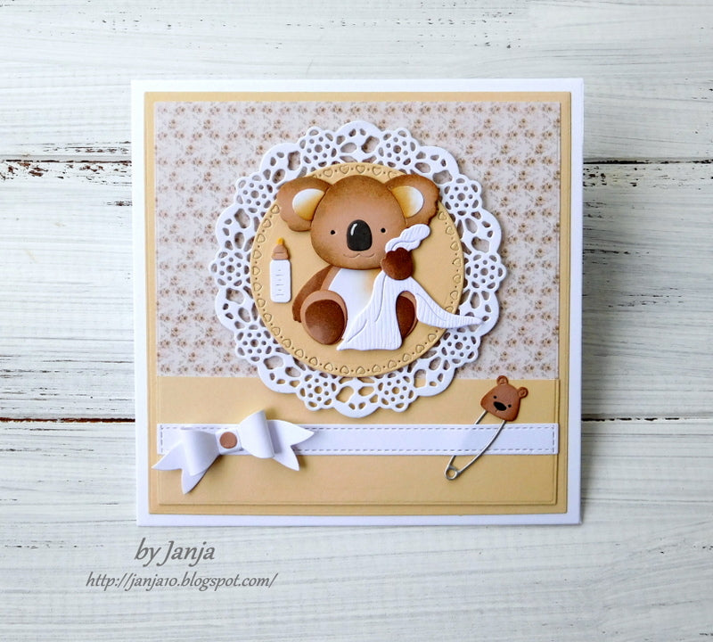 Baby Diaper Pins Die /  Suaje de Seguritos de Bebé Descontinuado Cottage Cutz