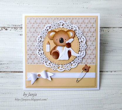 Baby Diaper Pins Die /  Suaje de Seguritos de Bebé Descontinuado Cottage Cutz