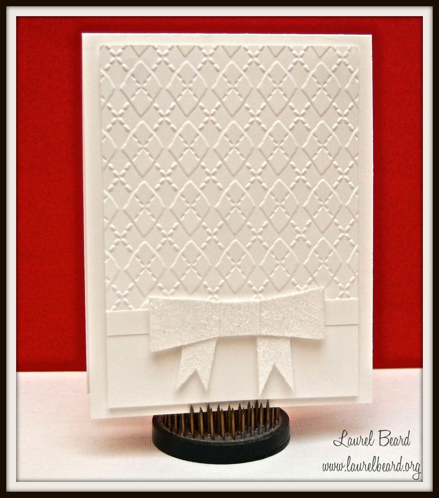 Folder de Grabado / Embossing Folder Argyle Descontinuado Cuttlebug