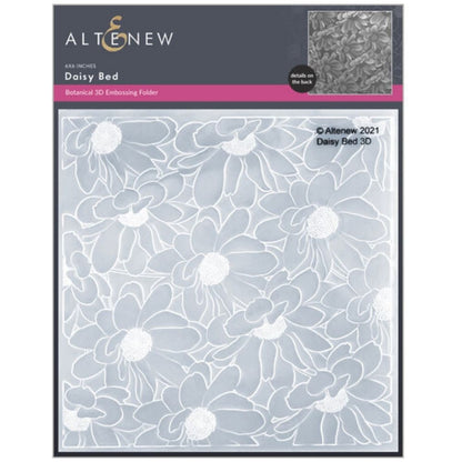 Daisy Bed 3D Embossing Folder / Folder de Grabado Margaritas  Altenew