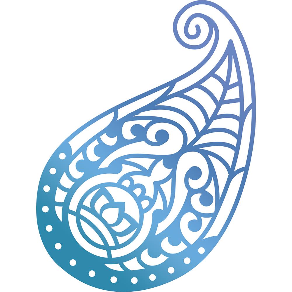 Hotfoil Stamp Paisley Drop / Placa para Foil Cachemir Descontinuado Ultimate Crafts