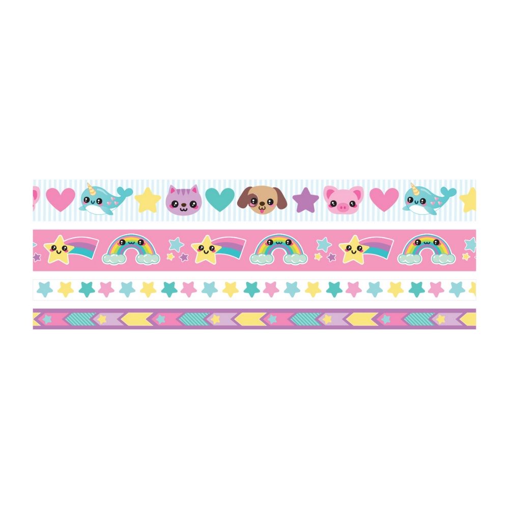 Washi Tape Kawaii / 4 Cintas Adhesivas Fantasía Washi Tape We R Memory Keepers