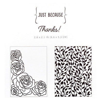 Just Because Embossing Folder / Folder de Grabado y Sellos Por que Sí Descontinuado American Crafts