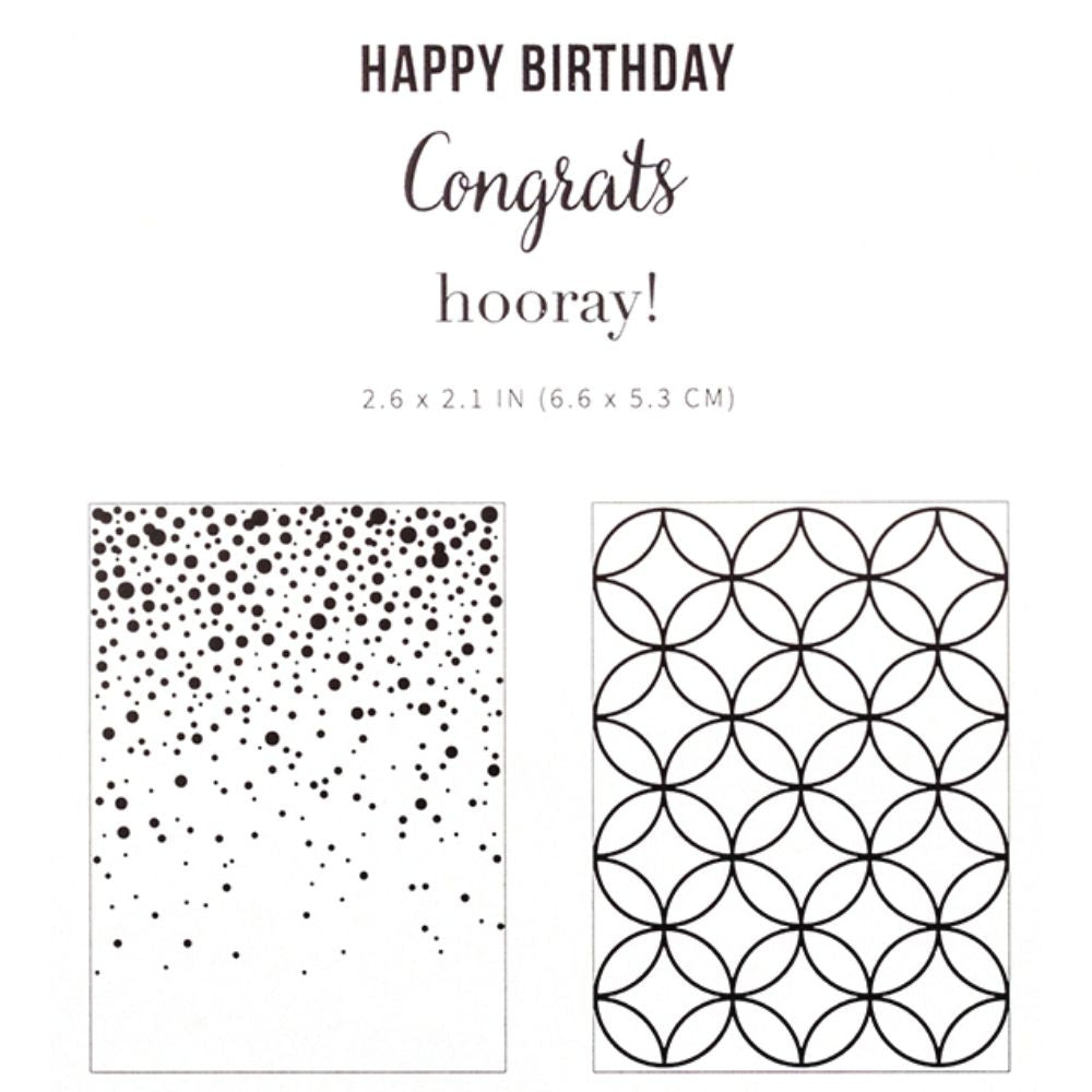 Happy Birthday Embossing Folder / Folder de Grabado y Sellos Cumpleaños Descontinuado American Crafts
