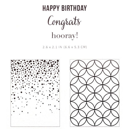 Happy Birthday Embossing Folder / Folder de Grabado y Sellos Cumpleaños Descontinuado American Crafts