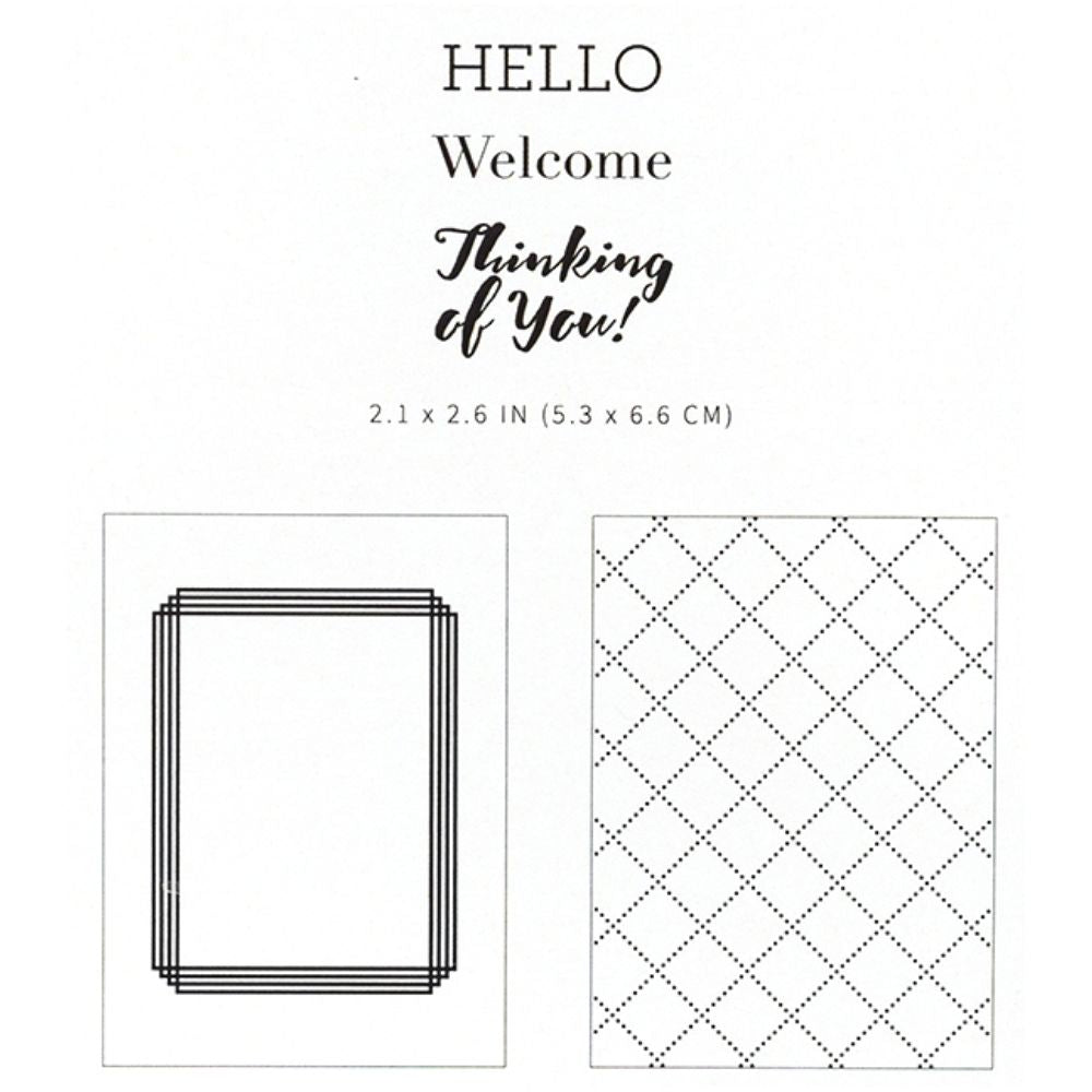 Thinking of You Embossing Folder / Folder de Grabado y Sellos Pensando en ti Descontinuado American Crafts