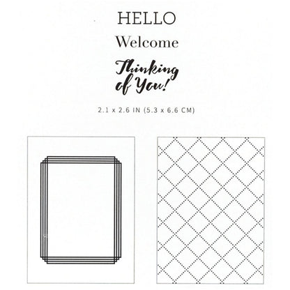 Thinking of You Embossing Folder / Folder de Grabado y Sellos Pensando en ti Descontinuado American Crafts