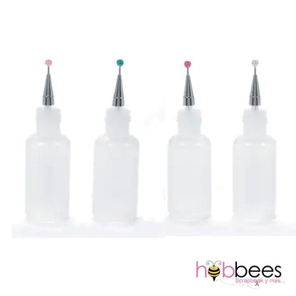 Ultrafine Tip Applicator Bottles / 4 Botellas Aplicadoras Punta Fina Descontinuado Quilled Creations