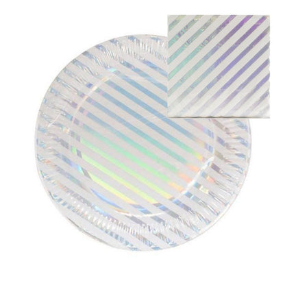 Party Tme Plates Napkins / Juego de Platos y Servilletas Holográficos Descontinuado American Crafts