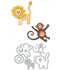 Thinlits Die Set Lion and Monkey / Set de Suajes de León y Chango Descontinuado Sizzix
