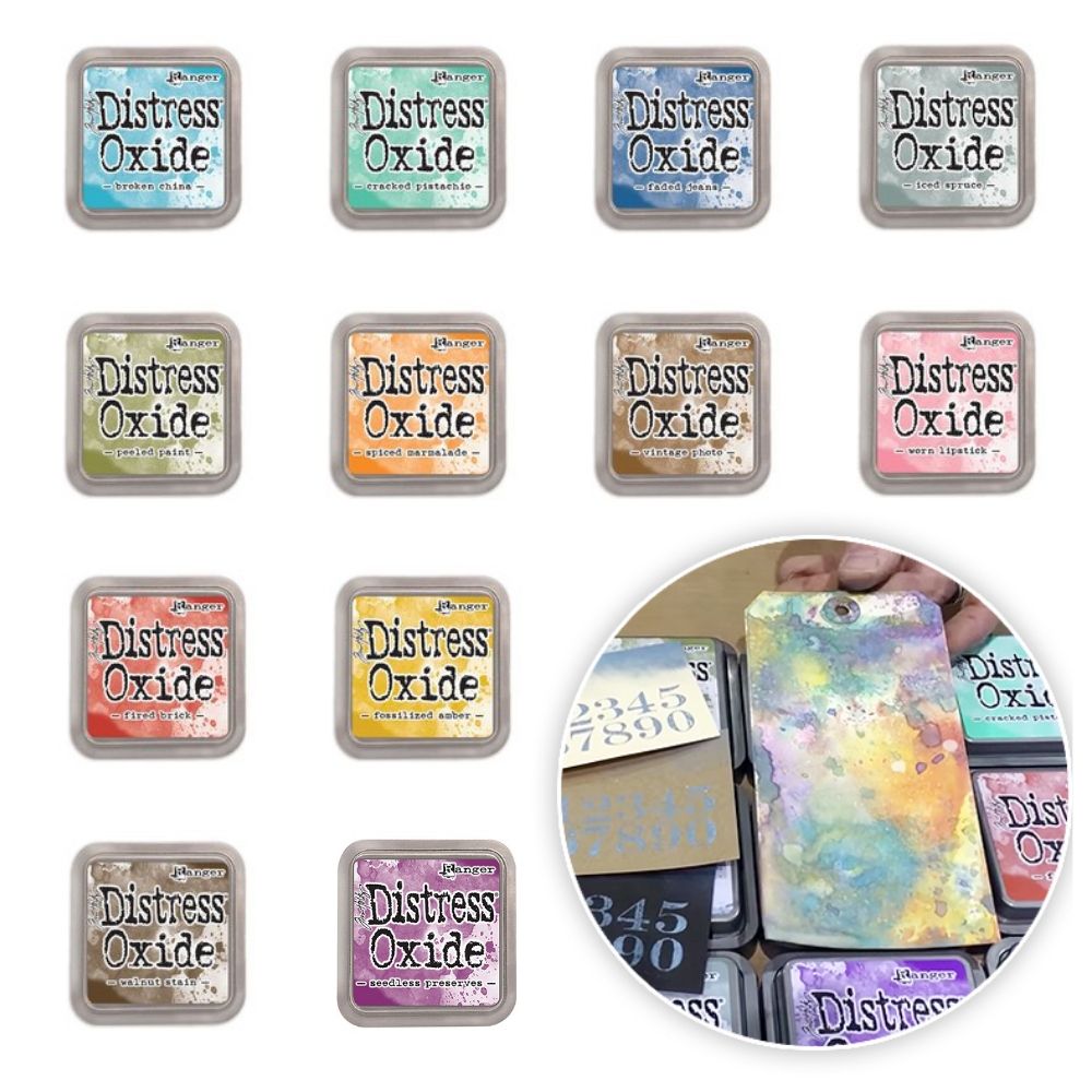 Tim Holtz Oxides Bundle 1 / Paquete de Tintas Efecto Oxidado Tintas Ranger