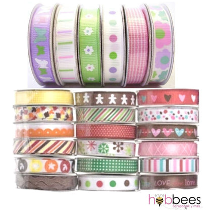 Premium Ribbon Set /  24 Listones Decorados Descontinuado American Crafts