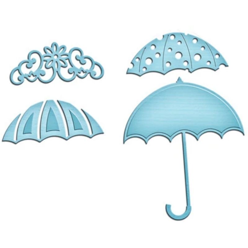 Suaje de Corte de Paraguas  / Umbrella Trio Dados de Corte / Suajes / Troqueles Spellbinders