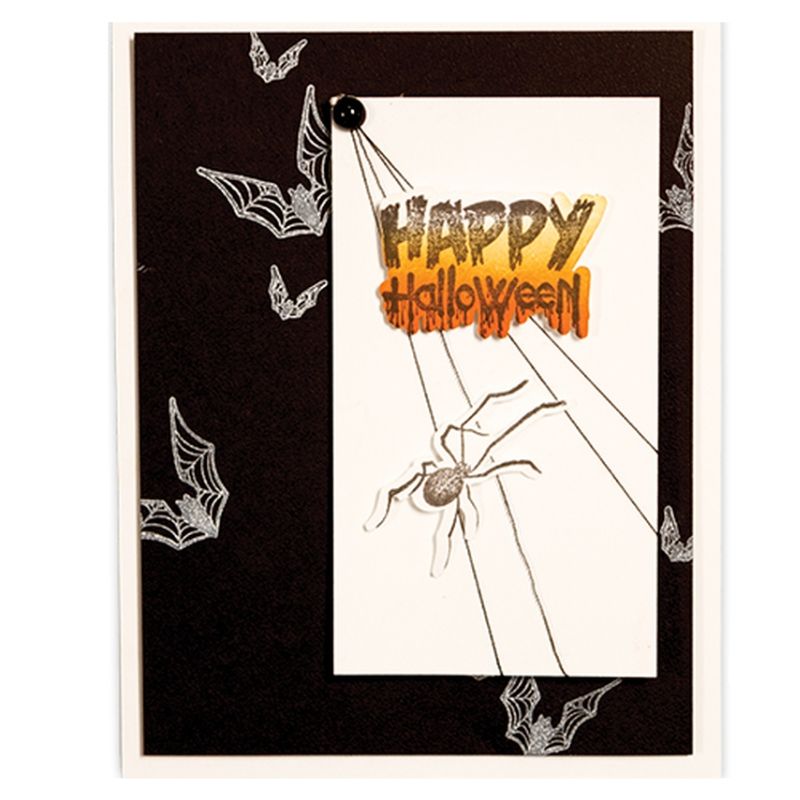 Happy Halloween Dies &amp; Stamps Set / Suajes de Corte y Sellos de Halloween Dados de Corte / Suajes / Troqueles Spellbinders