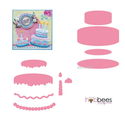 Birthday Cake Dies / Suajes de Pastel y Velita Dados de Corte / Suajes / Troqueles Marianne design